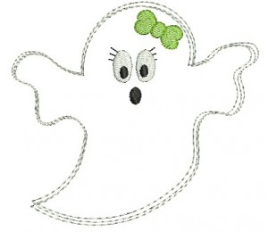Stickdatei - Halloween Doodle Mrs. Spooky